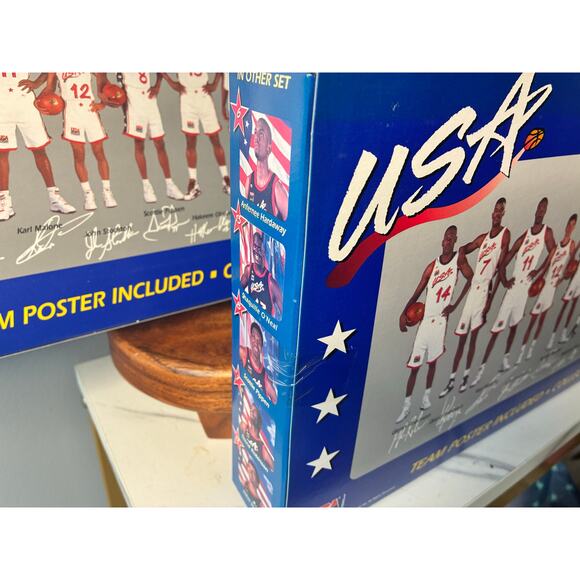 Vintage 1996 USA Basketball Starting Lineup – COMPLETE SEALED Two-Box Sets 1 & 2 - Picture 15 of 16